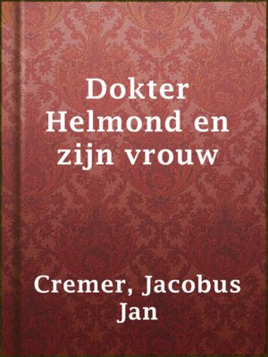 cover image of Dokter Helmond en zijn vrouw